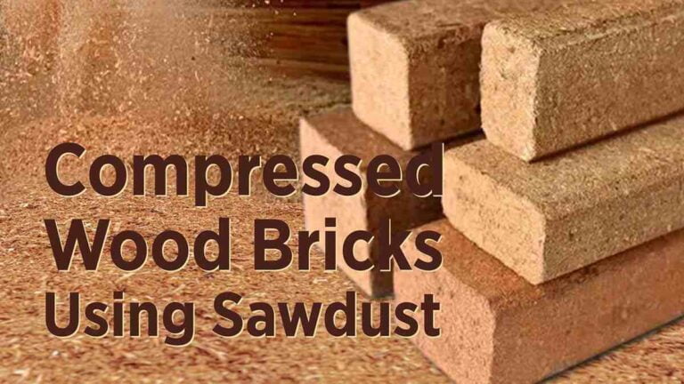 Compressed Wood Bricks