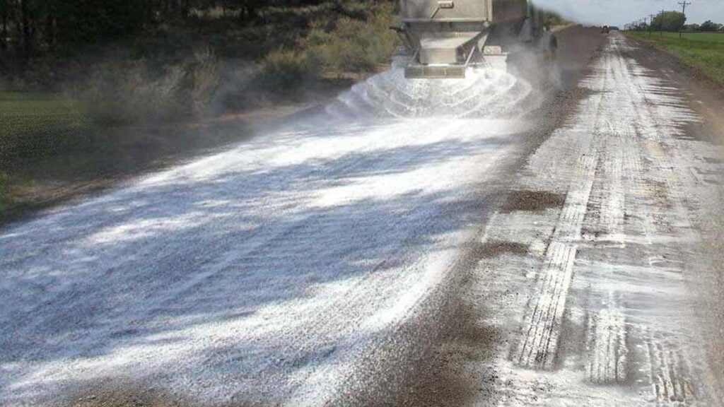 Calcium Chloride Used for Effective Dust Control